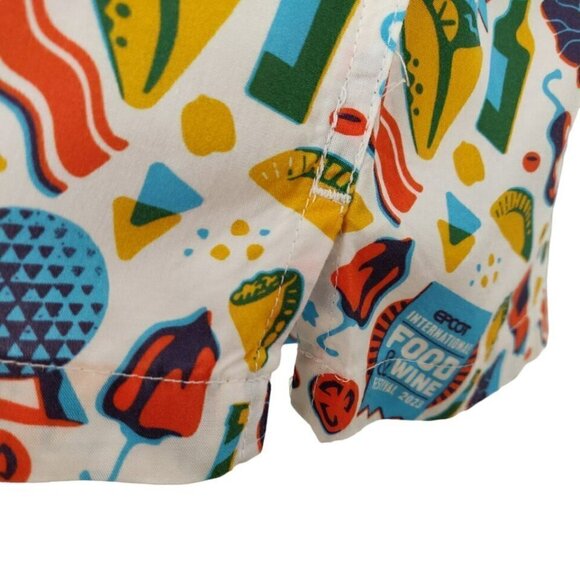 Disney Reyn Spooner Camp Shirt Large Epcot Food & Wine Festival Vacation NWT - Picture 5 of 9